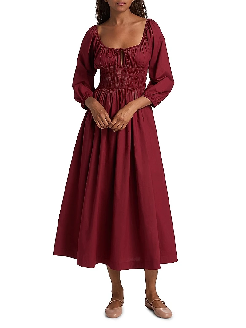 Quintessa Cotton Midi-Dress