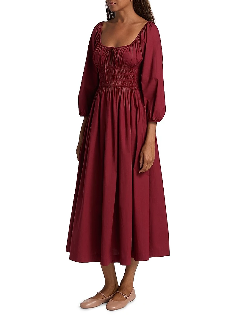 Quintessa Cotton Midi-Dress