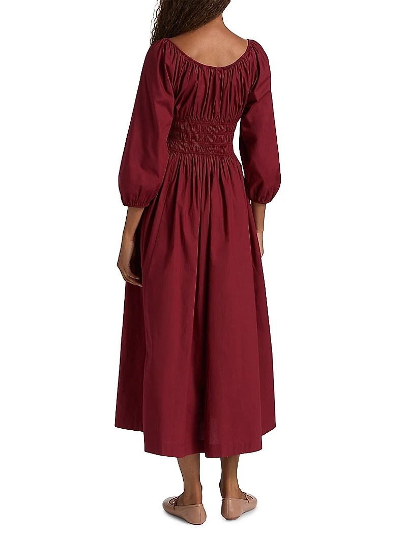 Quintessa Cotton Midi-Dress