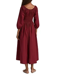 Quintessa Cotton Midi-Dress