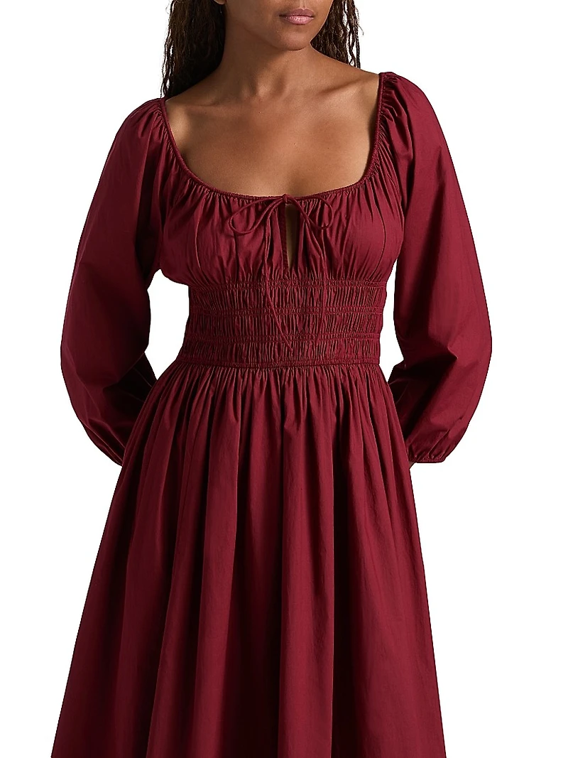 Quintessa Cotton Midi-Dress