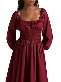 Quintessa Cotton Midi-Dress