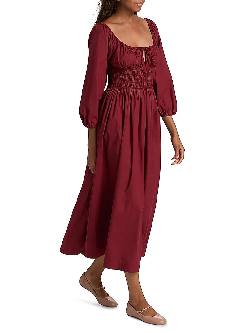 Quintessa Cotton Midi-Dress