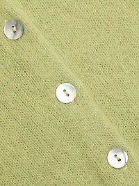 Anisa Alpaca-Blend Puff-Sleeve Cardigan