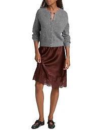 Elowette Silk & Lace Midi-Skirt