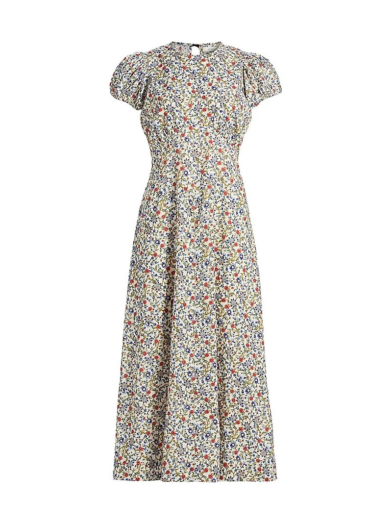 Rhodia Floral Cotton Midi-Dress