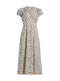 Rhodia Floral Cotton Midi-Dress