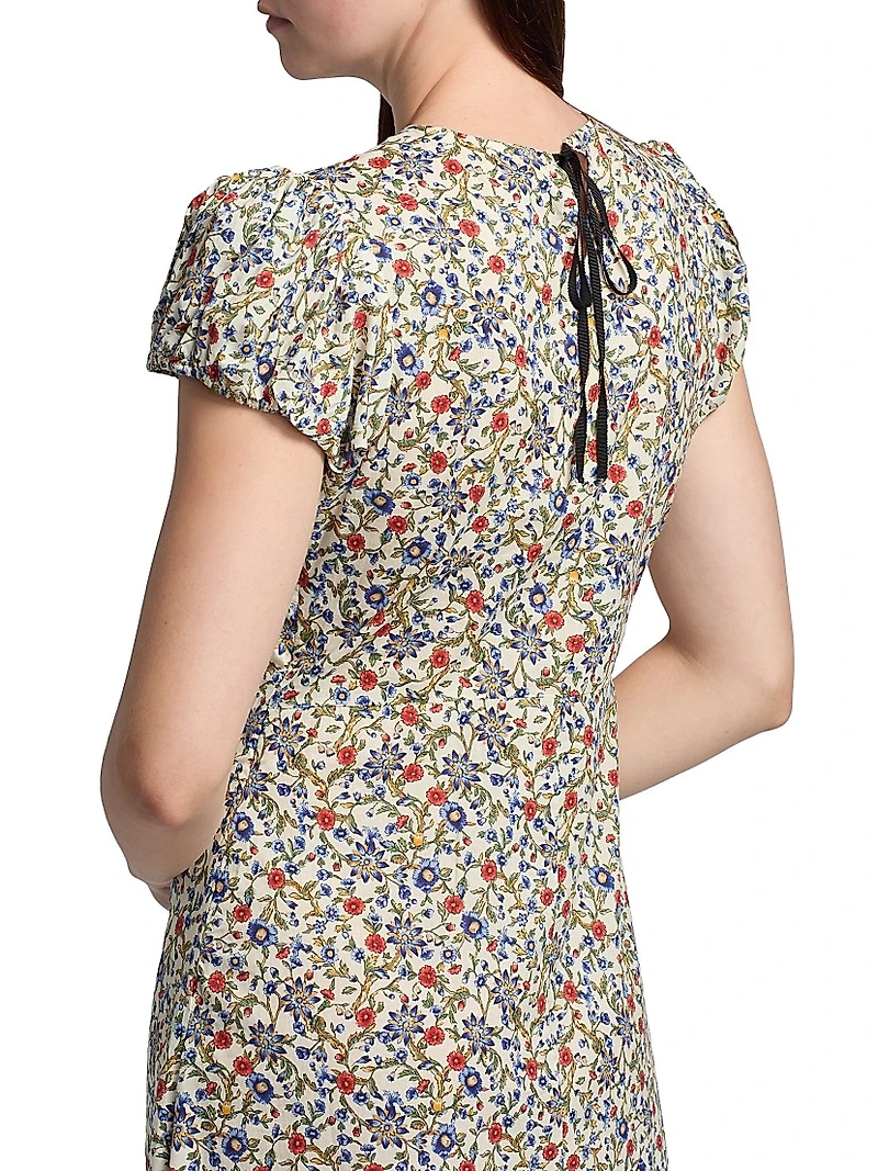Rhodia Floral Cotton Midi-Dress