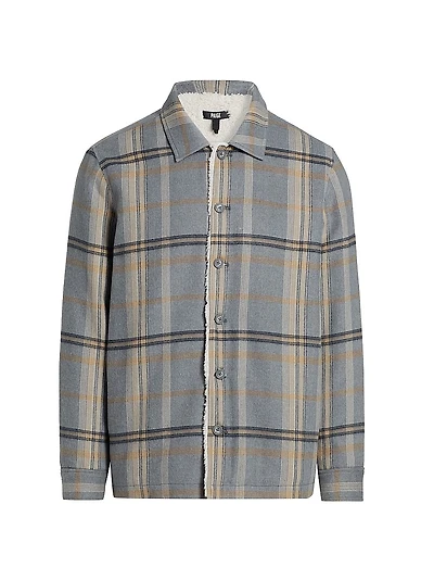 Telford Plaid Button-Front Shirt Jacket