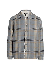 Telford Plaid Button-Front Shirt Jacket