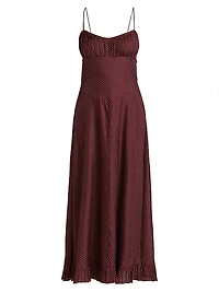 Rosaria Polka Dot Midi-Dress