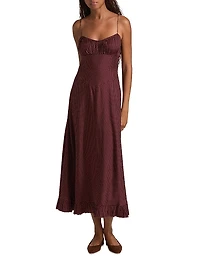 Rosaria Polka Dot Midi-Dress