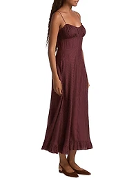 Rosaria Polka Dot Midi-Dress