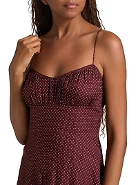 Rosaria Polka Dot Midi-Dress