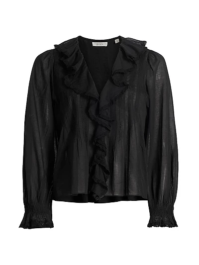 Hardy Ruffled Cotton Top