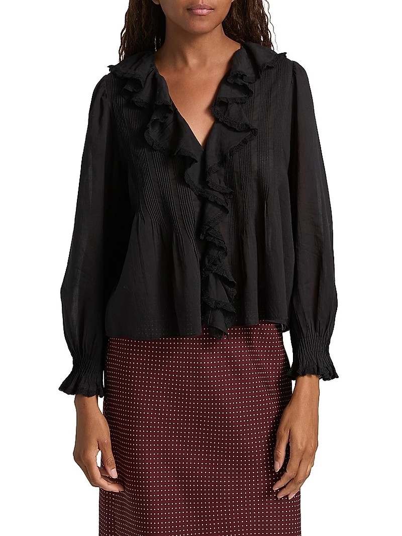 Hardy Ruffled Cotton Top