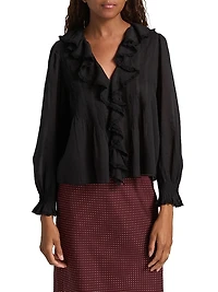 Hardy Ruffled Cotton Top