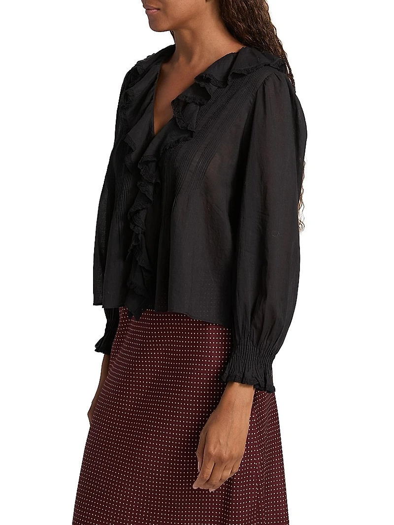 Hardy Ruffled Cotton Top