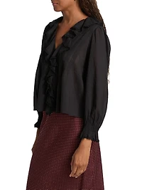 Hardy Ruffled Cotton Top