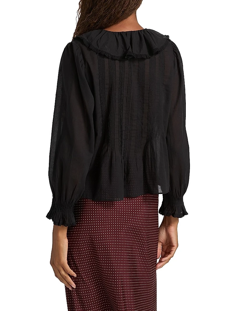 Hardy Ruffled Cotton Top