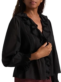 Hardy Ruffled Cotton Top