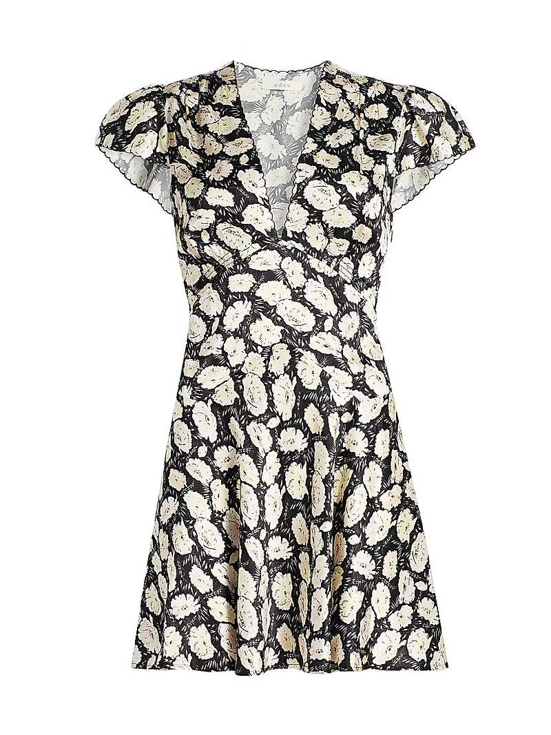Dianne Floral V-Neck Minidress