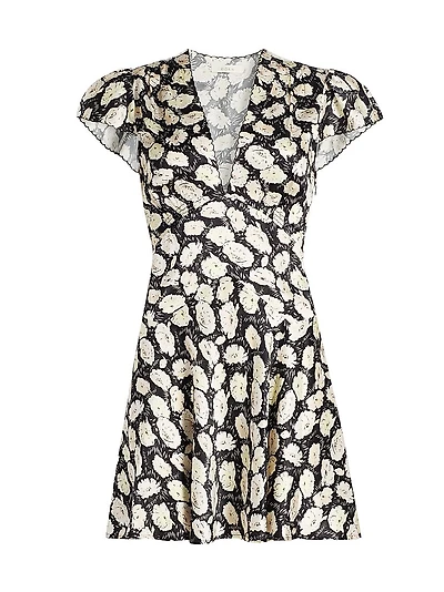Dianne Floral V-Neck Minidress