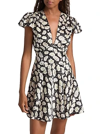 Dianne Floral V-Neck Minidress