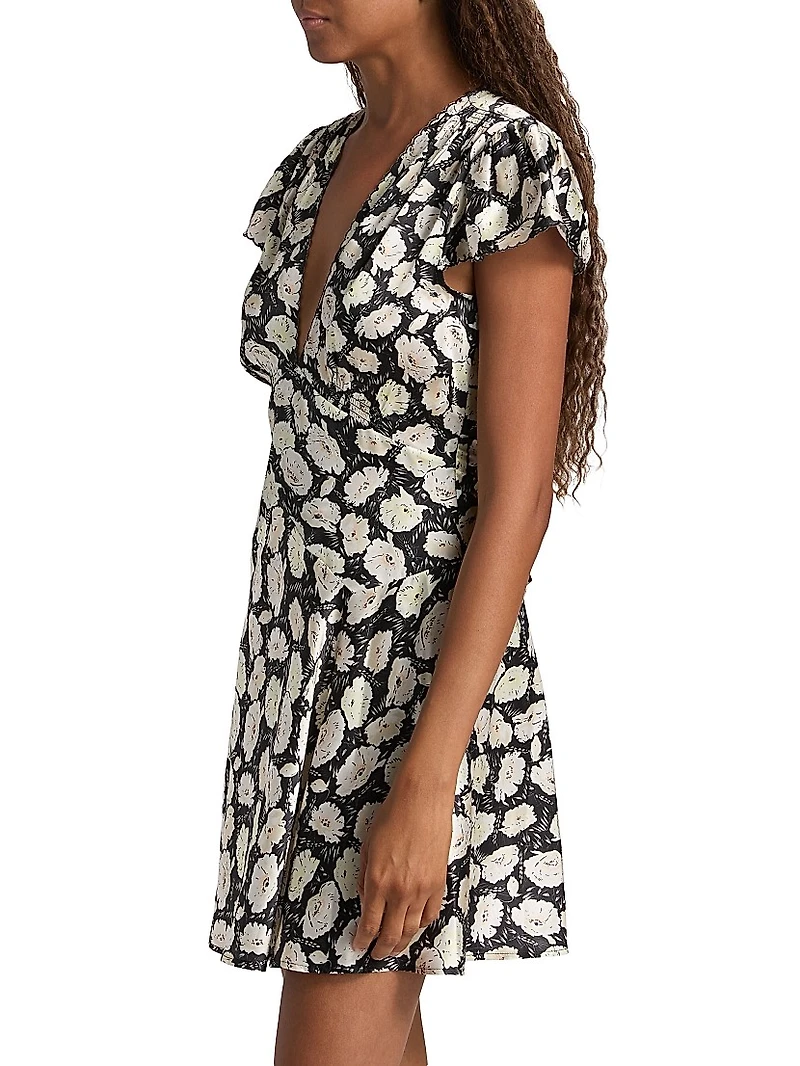 Dianne Floral V-Neck Minidress