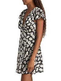 Dianne Floral V-Neck Minidress