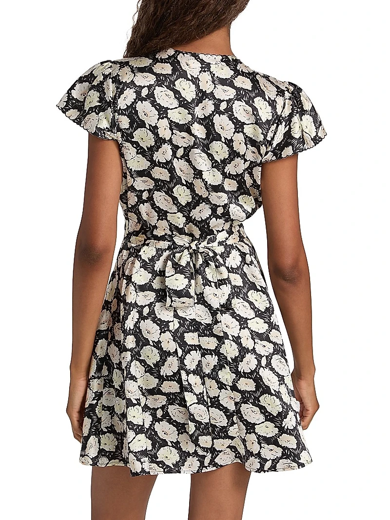 Dianne Floral V-Neck Minidress