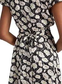 Dianne Floral V-Neck Minidress