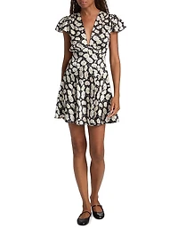 Dianne Floral V-Neck Minidress