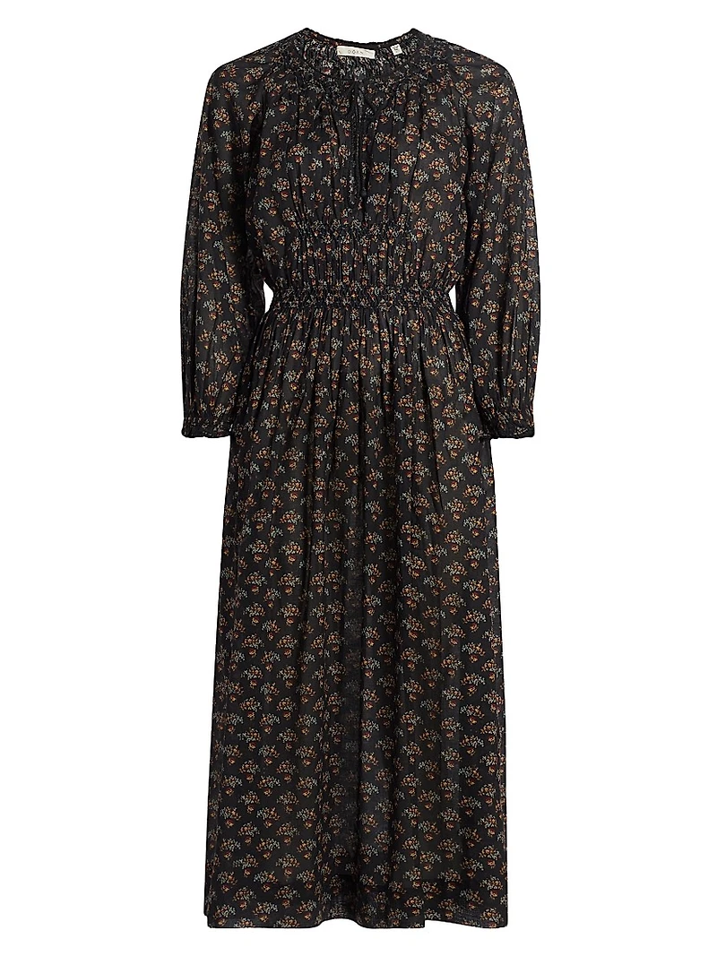 Delfina Floral Midi-Dress