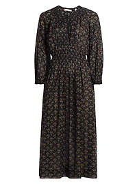 Delfina Floral Midi-Dress