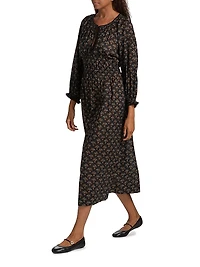 Delfina Floral Midi-Dress
