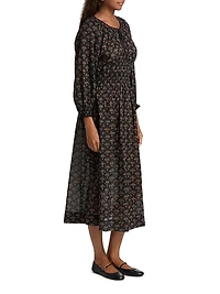 Delfina Floral Midi-Dress