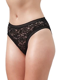 Graphic Lace Hipster Brief