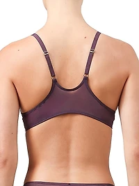 Sheer Opaque Plunge Bra