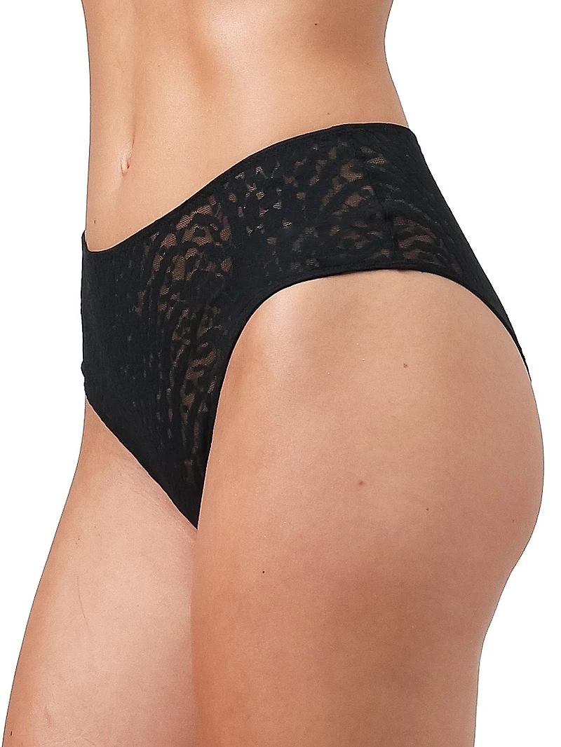 Animalier Lace Retro Hipster Brief