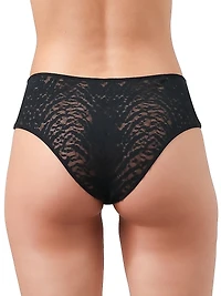 Animalier Lace Retro Hipster Brief