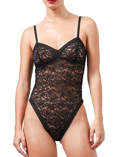Graphic Lace Wireless Bodysuit