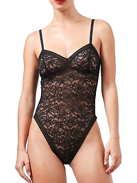 Graphic Lace Wireless Bodysuit