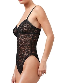 Graphic Lace Wireless Bodysuit