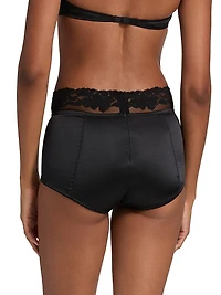 Brief Silk-Blend Slip Panty
