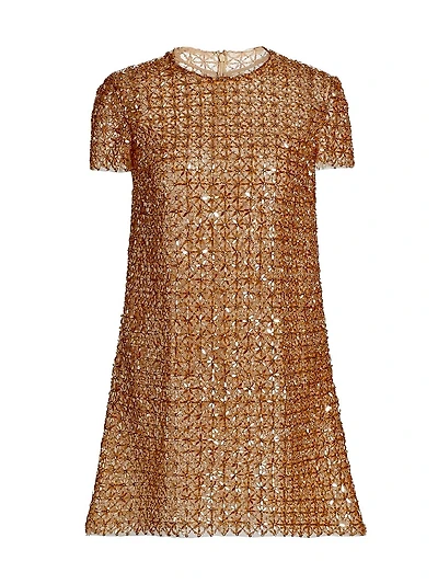 Embellished Tulle Day Minidress
