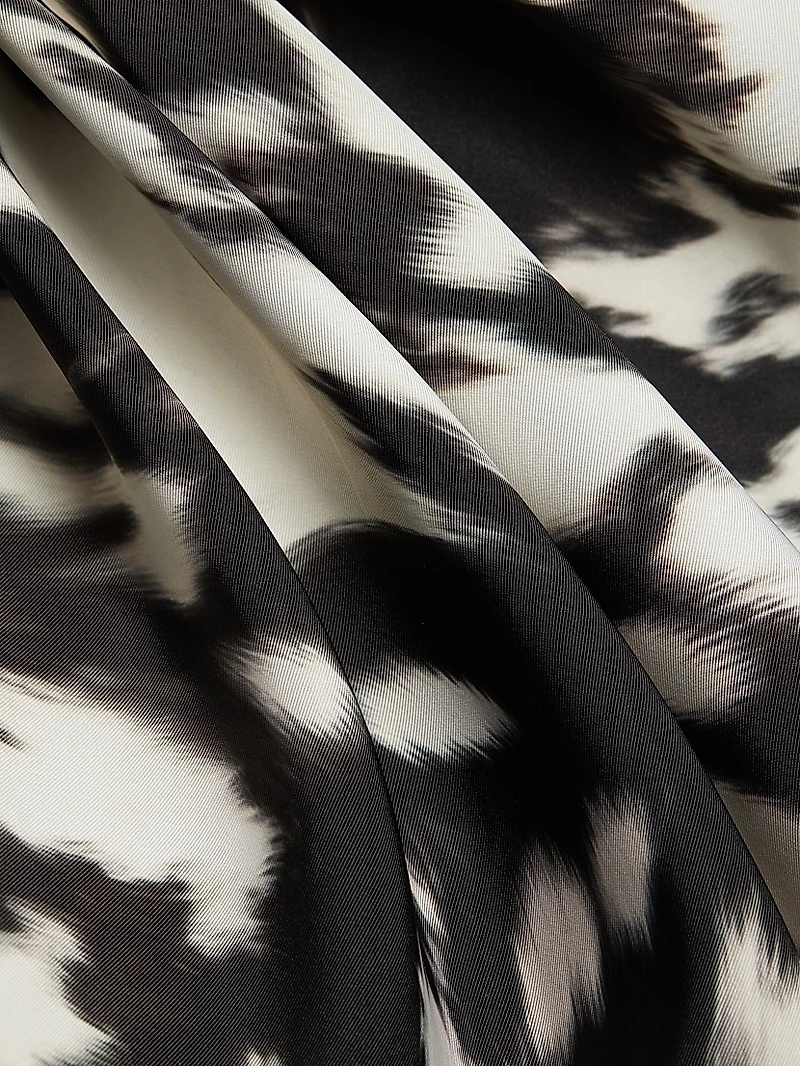 Cow-Printed Cocktail Dress