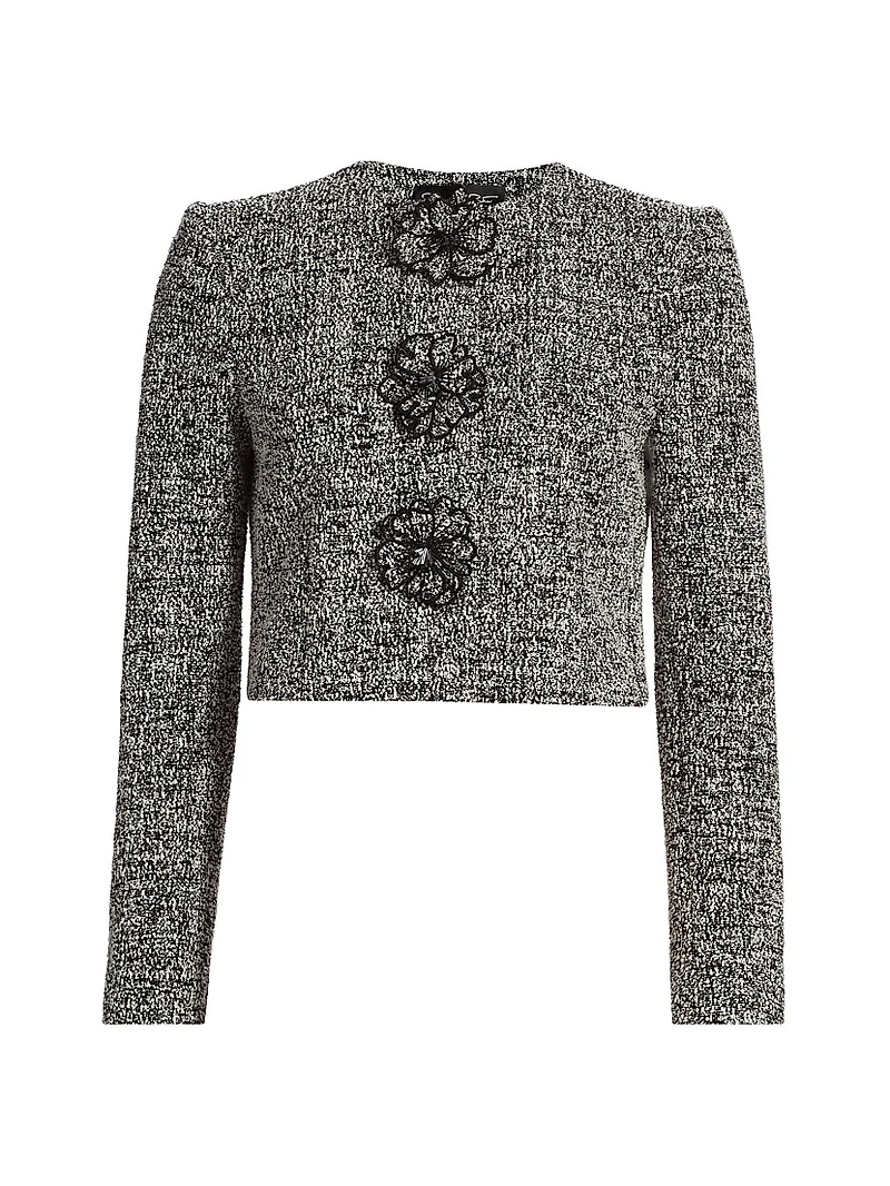 Bouclé Tweed Tailored Jacket