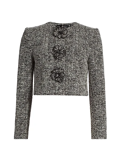 Bouclé Tweed Tailored Jacket