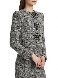 Bouclé Tweed Tailored Jacket